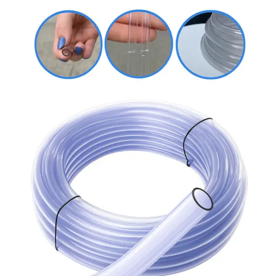 Mangueira Nível Pedreiro Silicone 5/16 Transparente Alta Precisão Construção 30m 40m 50m