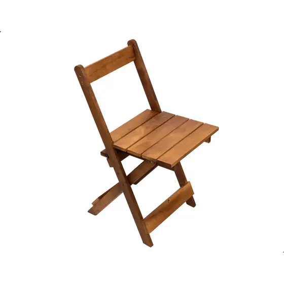 Cadeira Bistrô Dobrável Madeira Linha Nápoli Bar/casa/jardim