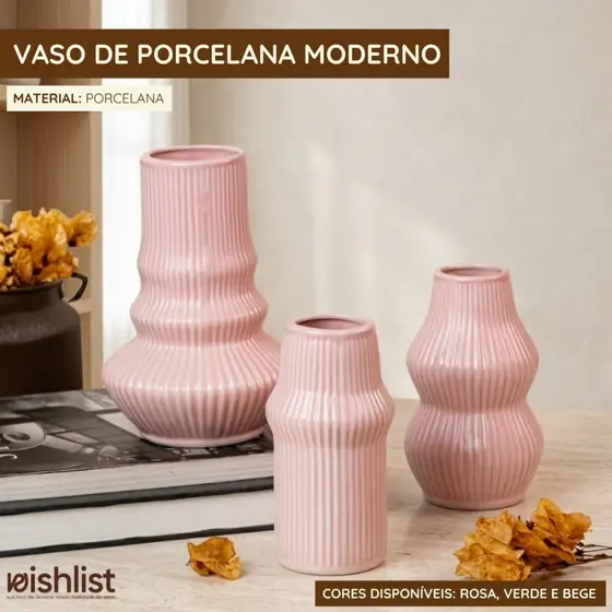 Vaso De Porcelana Moderno