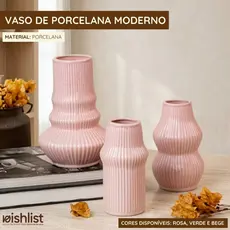 Vaso De Porcelana Moderno