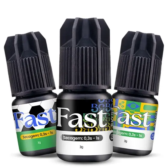 Cola de Cílios Fast Beautify Pro Adesivo Cola de Cílios para Extensão 3g Alongamento de Cílios