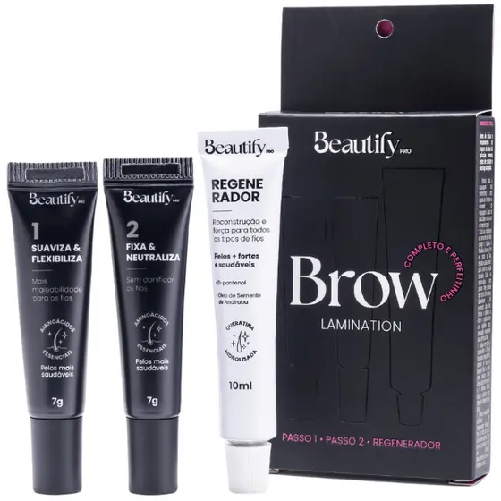 Brow Lamination Kit Lash Lifting Kit Brow Lamination Laminação de Sobrancelhas - Beautify Pro