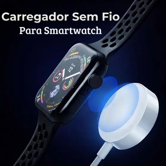 Carregador Relogio Applewatch Sem Fio Magnetico Por Inducao Usb