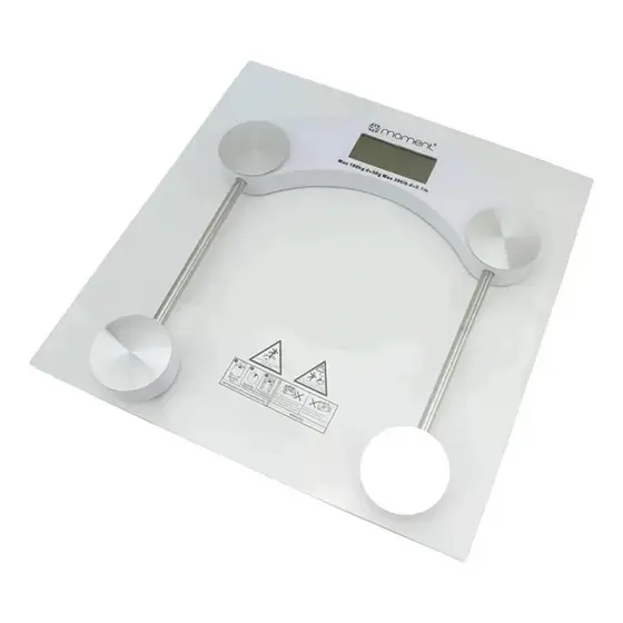 Balança Digital Corporal com Vidro Temperado Premium e Display Digital Para Banheiro Controle de Peso