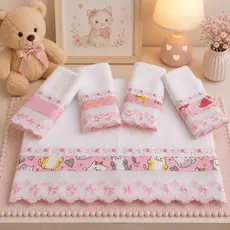 Kit 5 Fraldas de Boca Babete Passafita e Lasy Bebê Pano 100% Algodão Dupla Camada Enxoval Maternidade