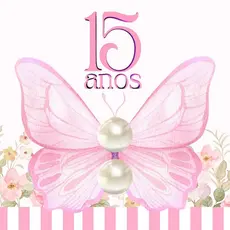 50 Pares de brincos de pérola com tag 15 anos