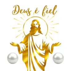 50 pares de brincos com tag Jesus, Deus ou Maria