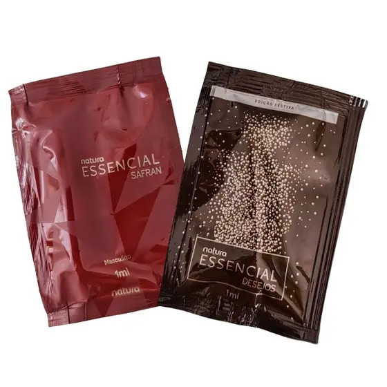 Essencial TRADICIONAL masculino 1ml ou Essencial SAFRAN Masculino 1ml ou Essencial DESEJOS Masculino 1ml (cada) Natura