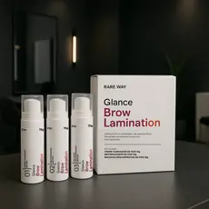 Kit Brow Lamination Glance Rare Way Profissional Sobrancelha Natural Lifting Fixador Permanente