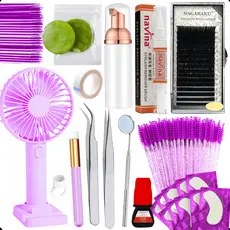 Kit Alongamento De Cilios Profissional Iniciantes Russo Kit Completo Extensão Cílios Lash Nagaraku