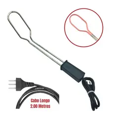 Acendedor Elétrico 220v Churrasqueira Carvão Lareira Fio 2M