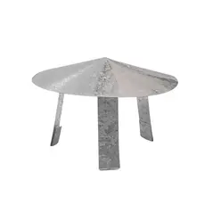 Chapéu Chinês Simples Galvanizado Dutos Chaminé 220mm