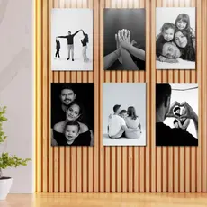 Kit 6 Quadros Quadrinhos personalizado com suas fotos Decoração Quarto premium