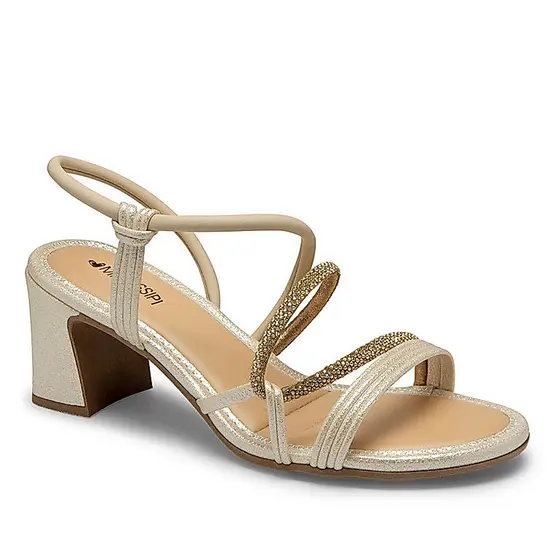 Sandália Feminina Mississipi Calce Fácil Salto Bloco Médio 6,5cm Elegante Mc415