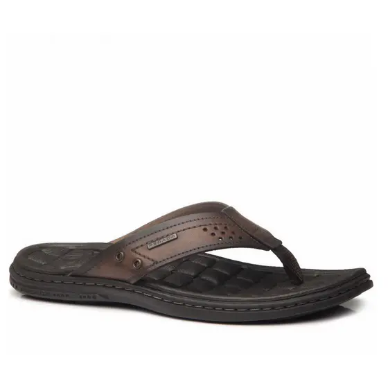 Chinelo Masculino Pegada Pinhão COURO LEGITÍMO Casual Dia A Dia ORIGINAL 131221