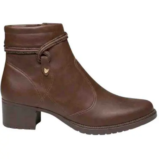 Bota Feminina Mississipi Cano Baixo Salto Médio Confortável ORIGINAL J0781