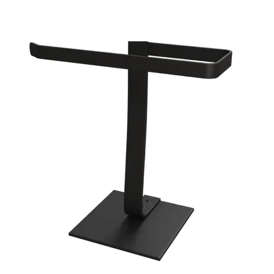 Suporte Porta Toalha De Rosto Bancada Banheiro Lavabo Preto