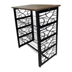 Fruteira De Chão Estilo Minimalista Em Aço 3 Cestos Resistente Preto Fosco Ou Branco Grande