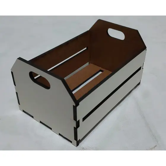 10 caixotes de feira em mdf cru 3mm 11,5 x 7,5 x 6cm