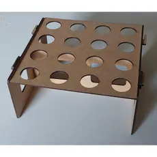 Suporte Porta Cone Trufado em MDF para 16 cones cru de 3mm