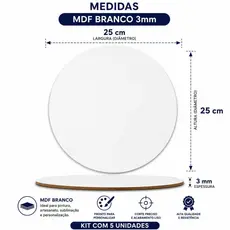 kit com 5unid cakes board 25 cm sem gravação do logo