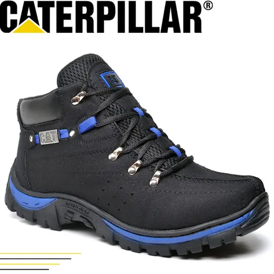 Bota Masculina Caterpillar Coturno Adventure Cano Médio Confortável Resistente Casual Trabalho
