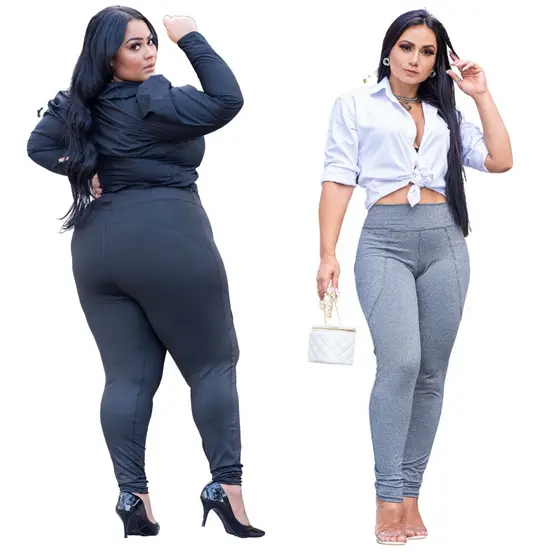 Legging Feminina Levanta Bumbum Montaria Calça Suplex de Cintura Alta Feminina Fitness Academia
