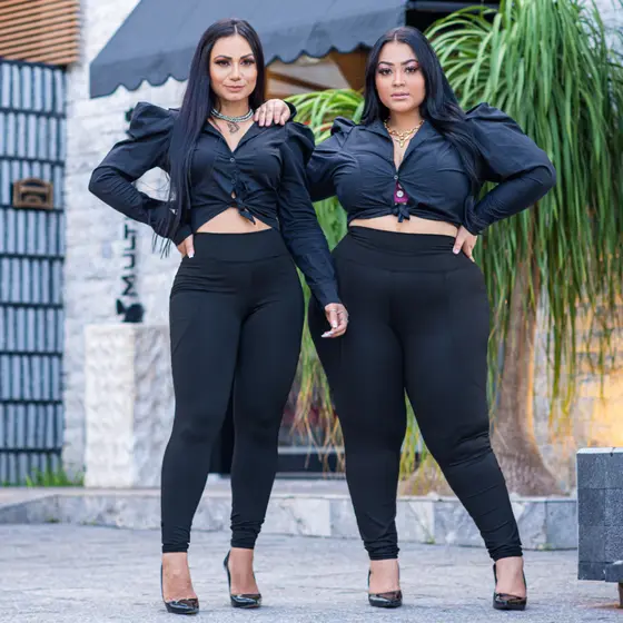 Calça Legging Cintura Alta Efeito Lipo Modelagem Exclusiva Do M a G4 Tecido Grosso Zero Transparecia