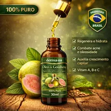 Óleo de Goiabeira 100% Natural Puro – ÒLEO DE GOIABA Fortalece Cabelos, Hidrata Pele, Rico em Antioxidantes