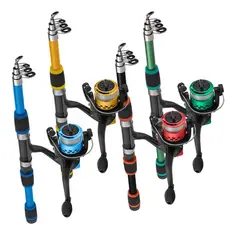 kit Vara Telescópica 1,80m 20lb + Molinete 200 3 Rolamentos pesca Vara molinete mulinete vara telescopica