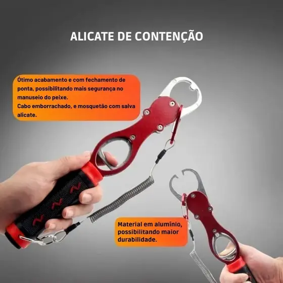 Alicate de pesca com Balança, pega Peixe, alicate de contenção com Balança