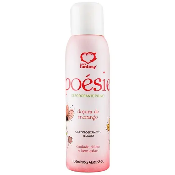 Desodorante Intimo Aroma Morango Poésie 150ml