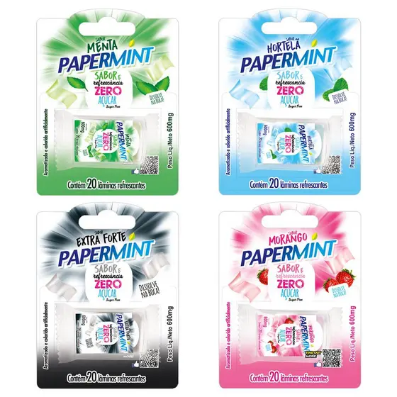 Lâminas Refrescantes Comestíveis Zero Açucar - Danilla Foods