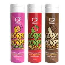 Oleo de massagem termico beijável corpo a corpo