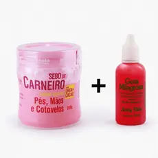 Kit para Rachadura nos Pés Gota Milagrosa + Sebo de Carneiro