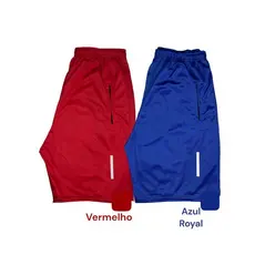 Kit 2 Bermudas Adulto Dry Fit Com Bolsos  Forrada Ótima Para Academia Futebol