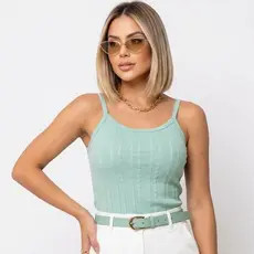 Kit 2 ou 3 Regatinha Feminina Com Alcinha Canelada Com Bojo Cores Lançamento Verão