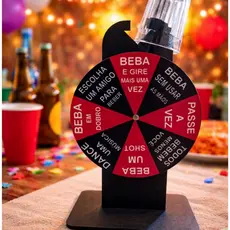 Roleta Divertida shot copo incluso - Jogo de Bebida para Festas Confraternizações Aniversários Diversoes