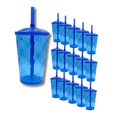Kit 30 Copos Twister 300ml Acrílico Colorido Lembrancinha