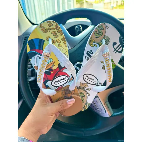 Chinelo Macio Confortável Feminino Estampas Fofinhas 35 ao 40 Moda Vaquinha