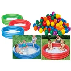 Piscina Agua 130 litros tamanho 1,02 mts +50 bolinhas para piscina de bolinhas