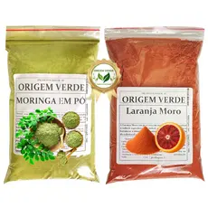 Kit Laranja Moro + Moringa em pó 100% Natural