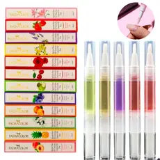 Canetas Óleo Hidratante de Cutículas Revitalizador de Unhas Gel Fragrância Flores e Frutas