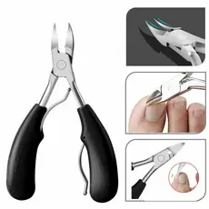 Alicate Mola Dupla De Cortar Unha Curvado Profissional Aço Inox Manicure, pedicure e podologia e decoração de unha