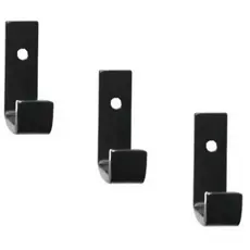Kit 3 Gancho De Parede De Ferro Estilo Industrial 4x6cm Preto