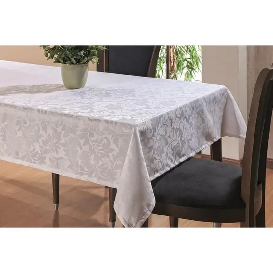 Toalha De Mesa Luxuosa Para Banquete Jacquard Tecido Grosso