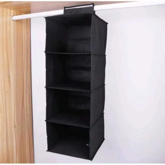 Organizador Multiuso Suspenso 4 divisórias Para Armário Guarda Roupa - Envio 24hrs!
