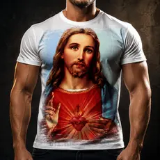 Camisa Camiseta Masculina Catolica Jesus Cristo 16