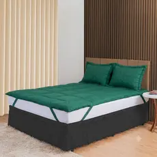 Protetor de Colchão Pillow Top com Toque de Pluma – Super Macio – Disponível em Todos os Tamanhos – Várias Cores