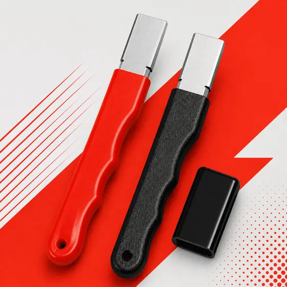 Kit 2 Afiador Amolador de Facas Tesouras Laminas Aço Profissional Tungstênio Pedra Diamantada